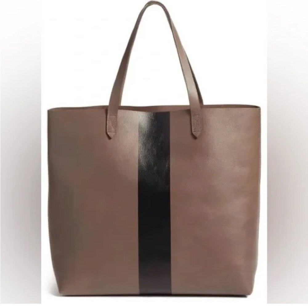 Madewell Brown and Black Tote Bag